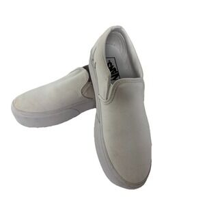 VANS Vans Asher White Platform ST Womens 8.5 Sneakers Slip-On Shoes Classic